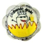 Torta Sabor Ponque Envinado Fuego Deformito