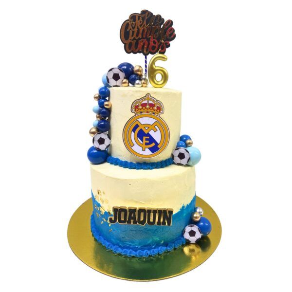 Torta Sabor Naranja con Chocolate Real Madrid