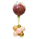 centro de mesa capibara globo metal