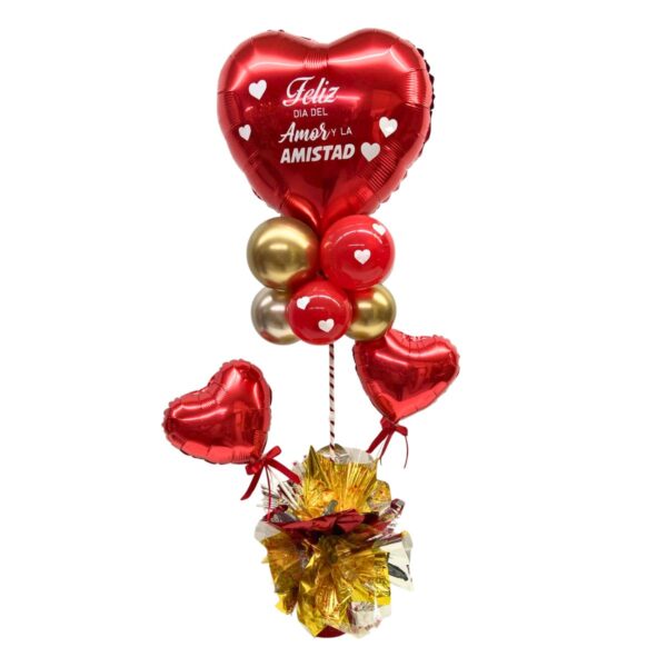 centro de mesa corazon metal aya