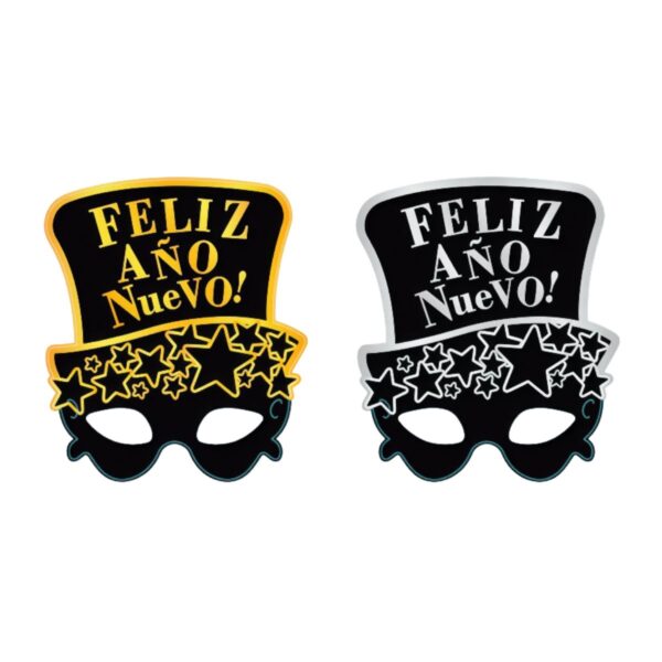 antifaces sombrero feliz año nuevo