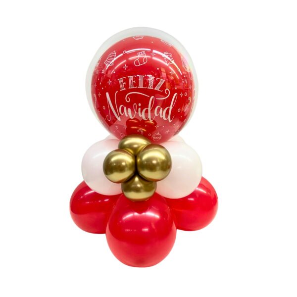 centro de mesa burbuja 9 pulg navidad