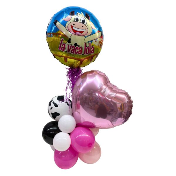 centro de mesa metal vaca lola