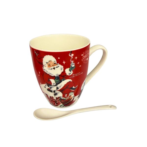 mug navidad cuchara