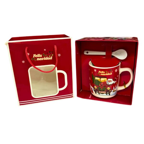 mug navidad cuchara bolsa