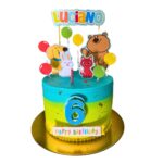 Torta Sabor Naranja con Chocolate Animales