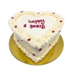 Torta Sabor Naranja Corazones Aniversario