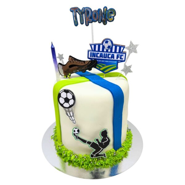 torta futbol escudo papeleria