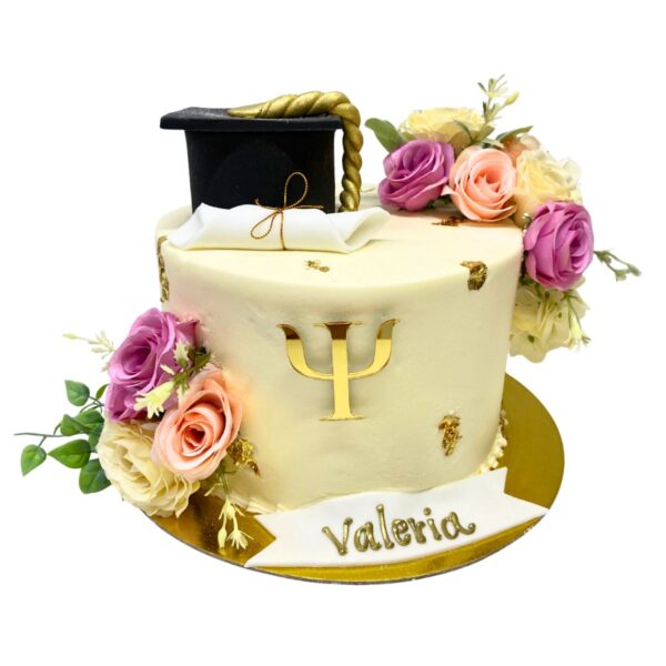 torta grado flores psicologa