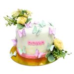 torta mariposas flores pastel