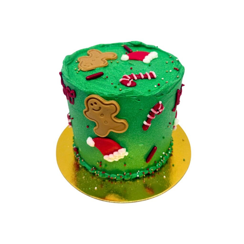 torta navideña verde