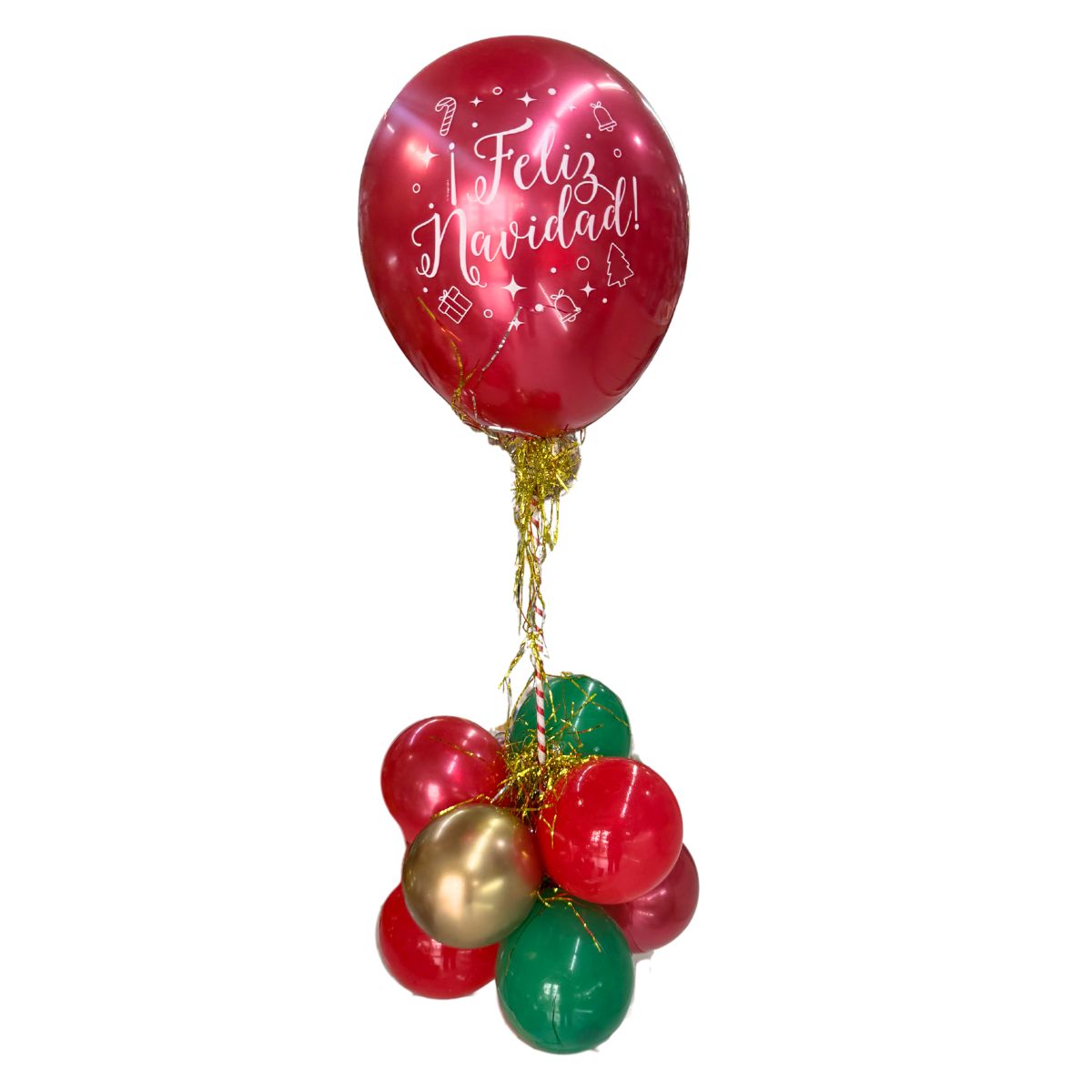 centro de mesa brillante navidad