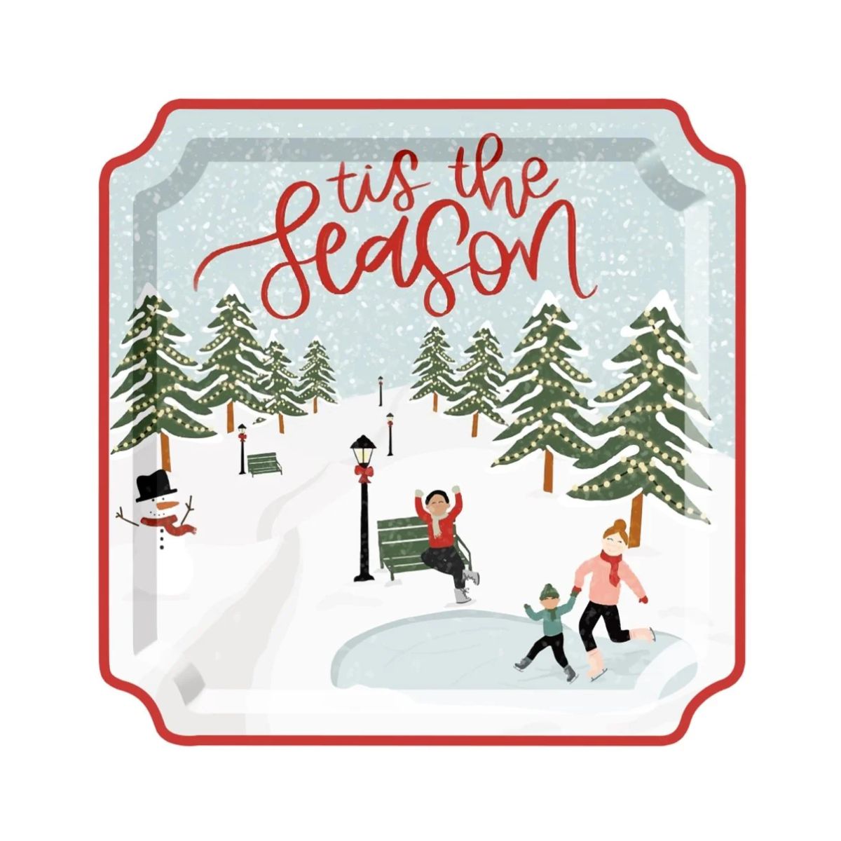 plato cuadrado tis the season