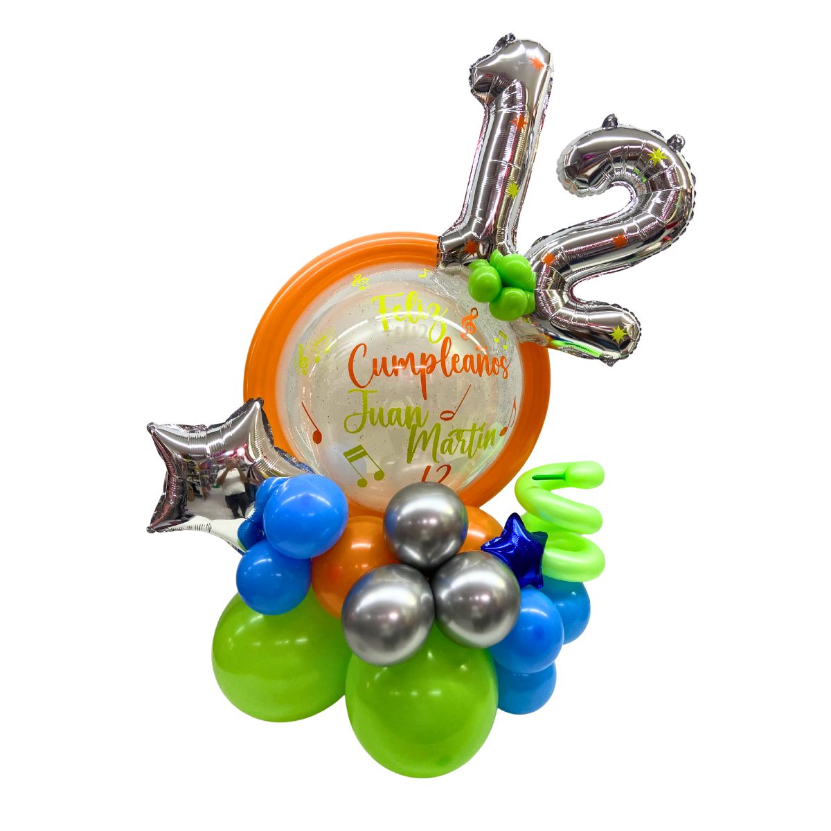 balloon bouquet numero musical neon