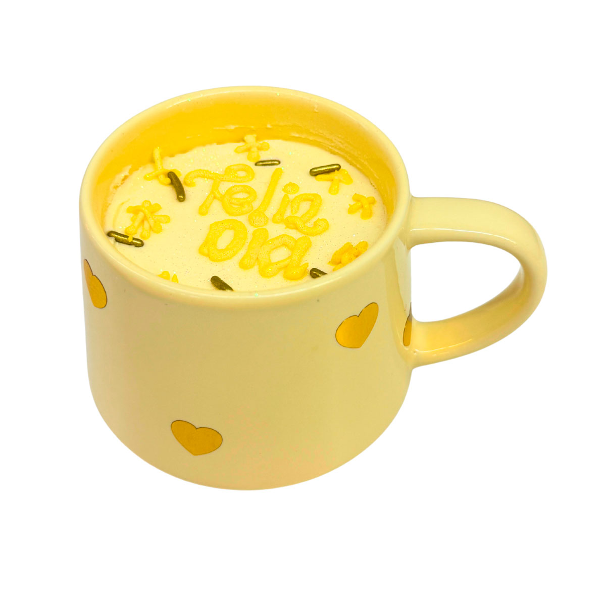 Taza Cake Diseño Corazones