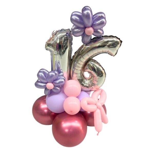 balloon bouquet numero flores peq