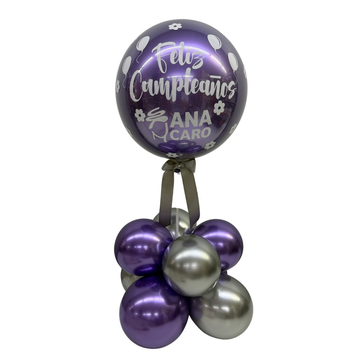 burbuja 9 pulg lila plata