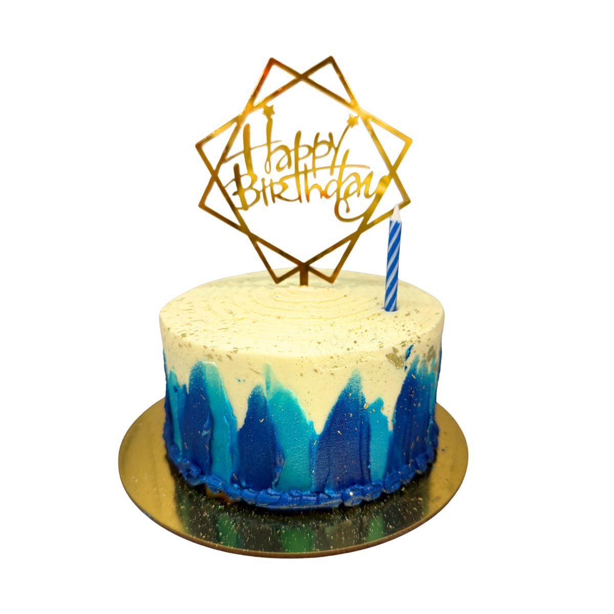 torta peq topper lineas azules