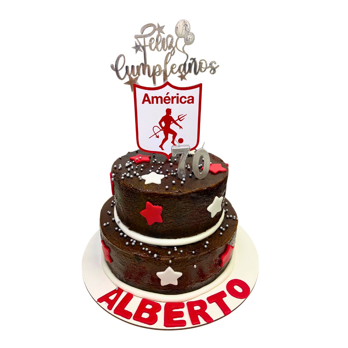 torta sin past futbol topper america