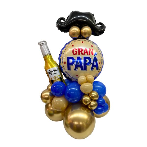 balloon bouquet bigote cerveza papa