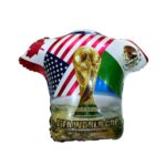 globo metal camiseta mundial