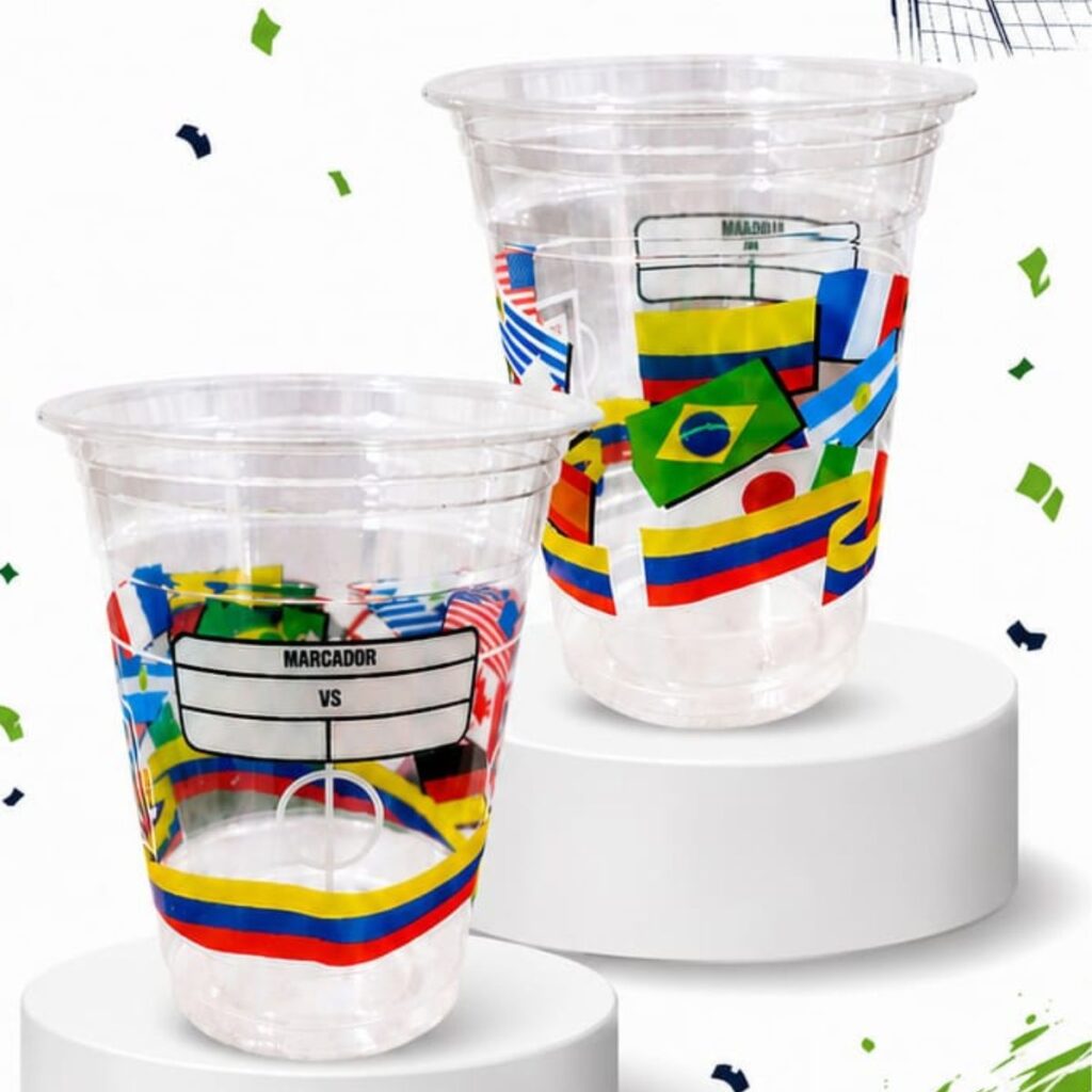 vasos futbolero marcador