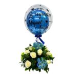 arreglo floral burbuja grado luces