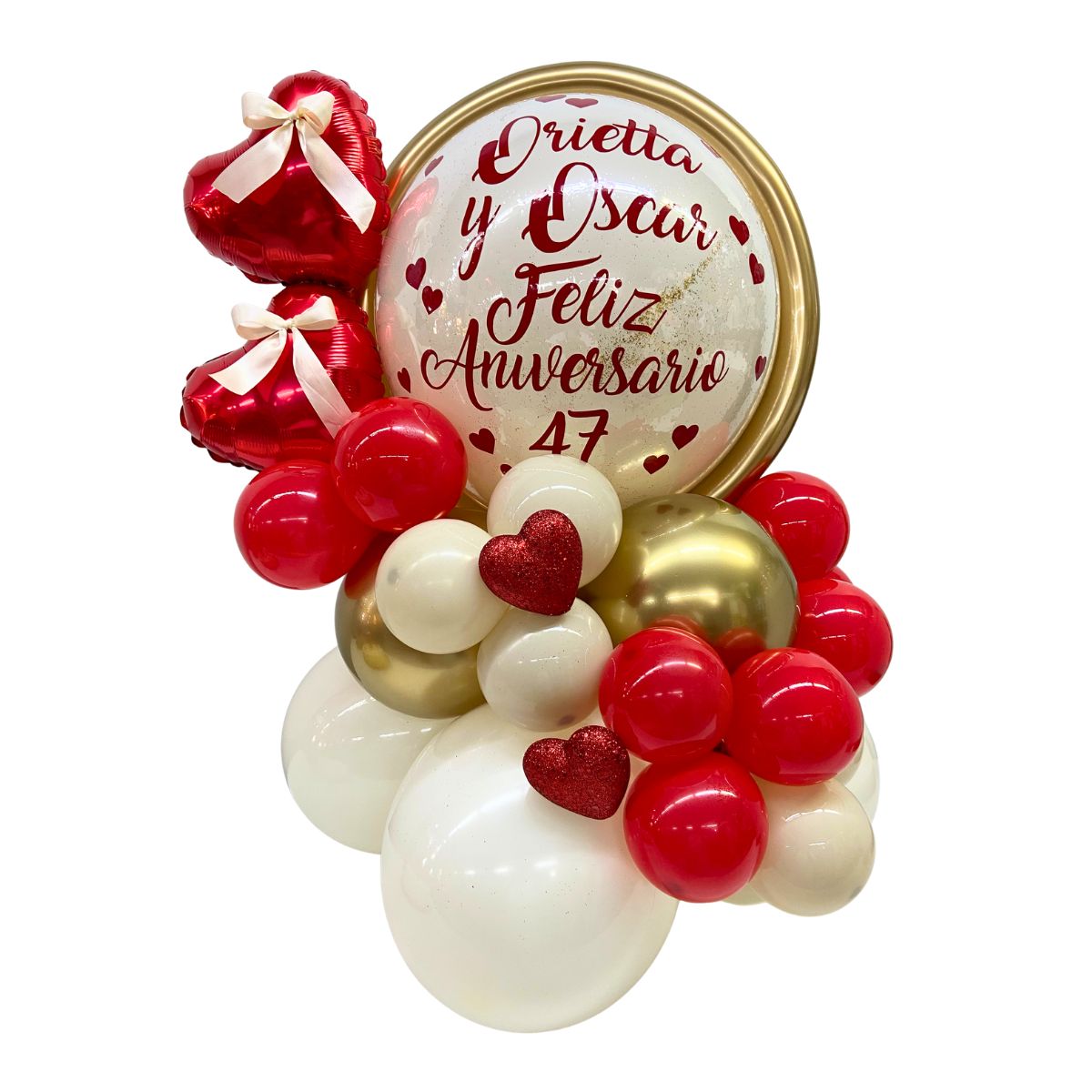 balloon bouquet burbuja aniversario corazones balloon bouquet burbuja aniversario corazones