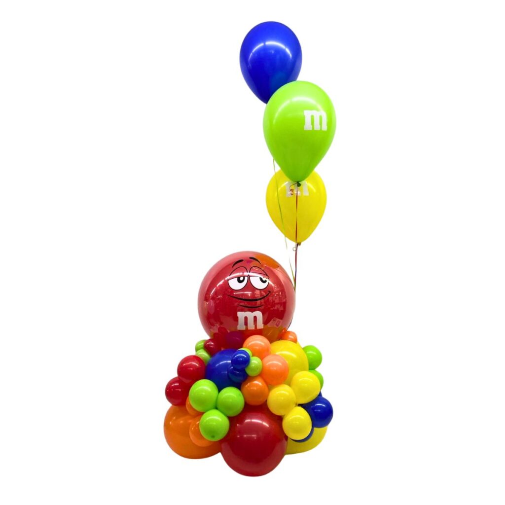 balloon bouquet m&ms