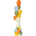 balloon bouquet numero beige