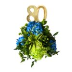 centro de mesa hortensia numero topper