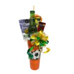 detalle cerveza vaso futbolero