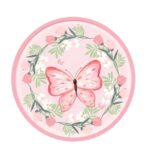 plato grande mariposas