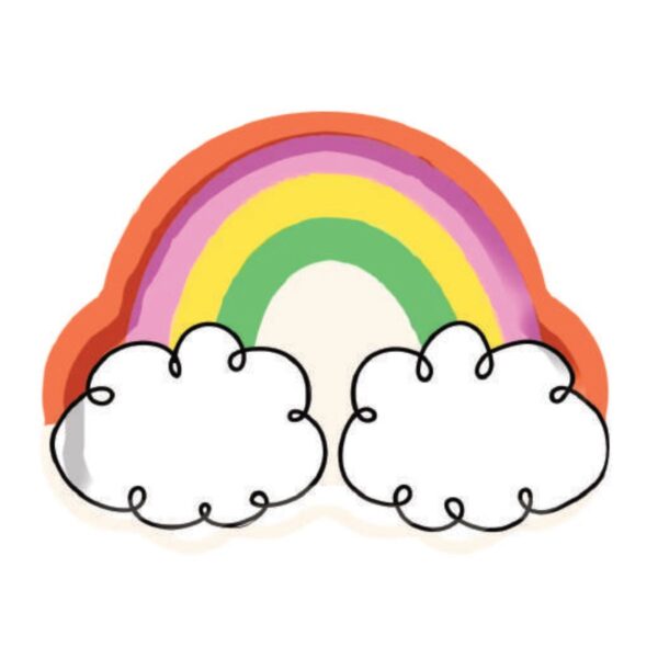 platos arco iris forma