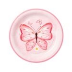 platos pequeños mariposas