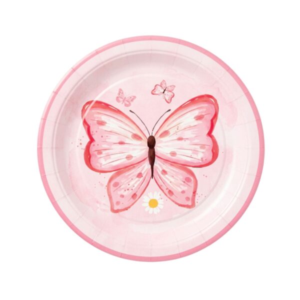 platos pequeños mariposas