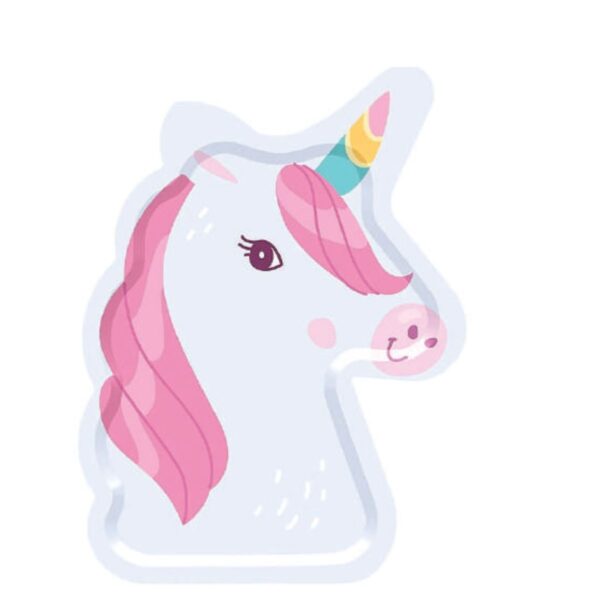 platos unicornio forma