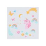 servilletas arco iris unicornio