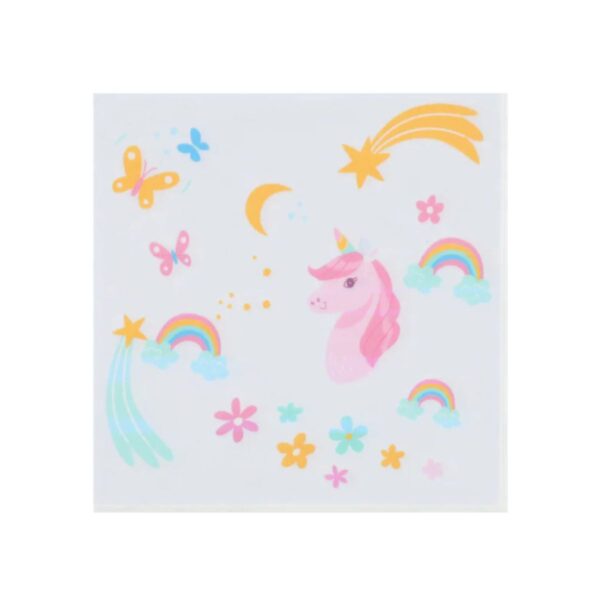 servilletas arco iris unicornio