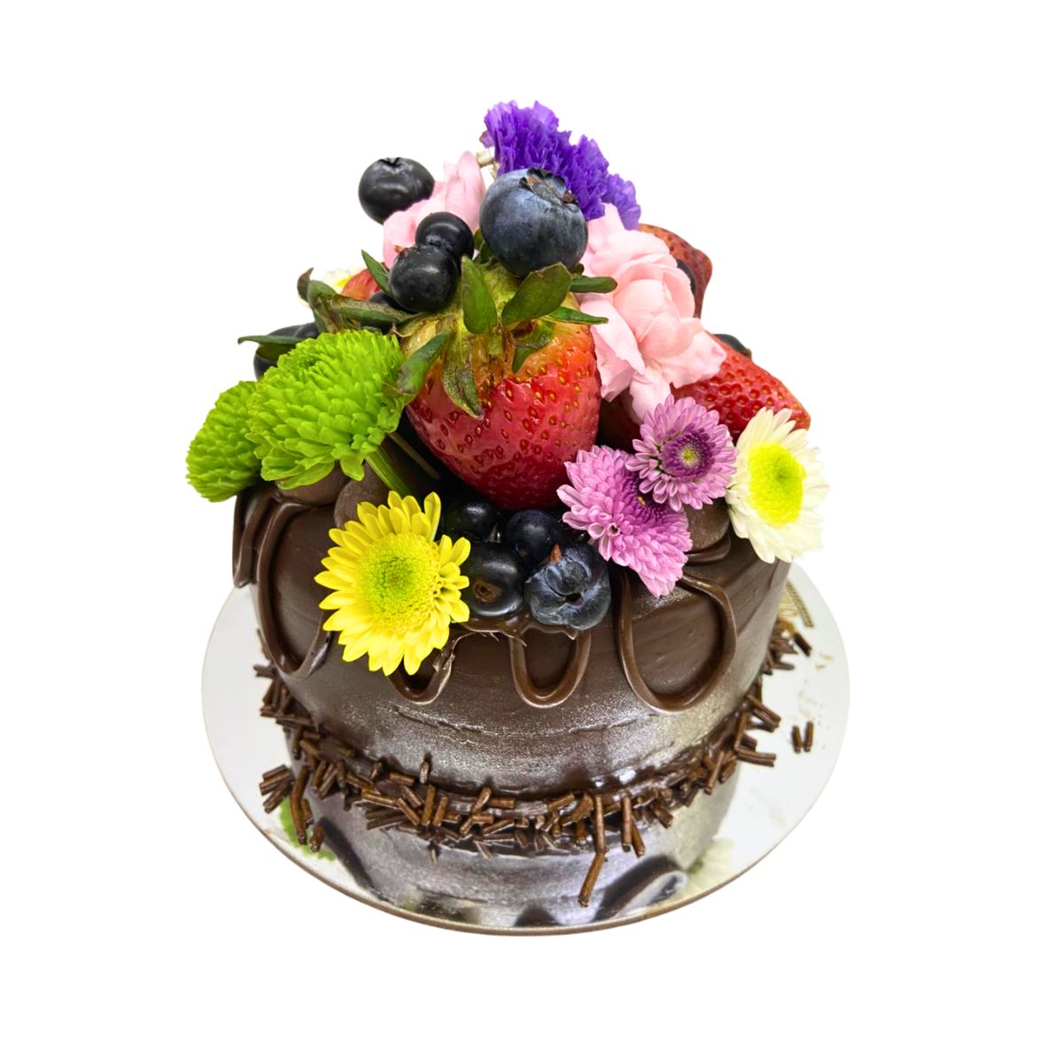 torta choco floral torta choco floral