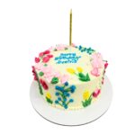 torta floral jardin colores pastel
