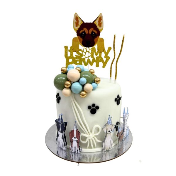 torta perritos globos