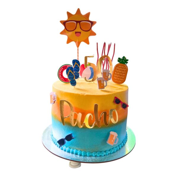 torta playera topper
