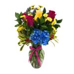 arreglo floral jarron flores surtidas