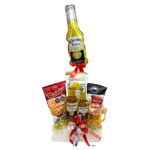 ancheta cerveza corona snacks globo