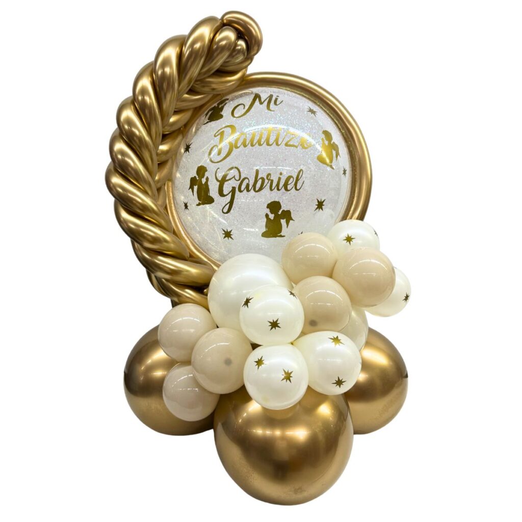 balloon bouquet bautizo espiga
