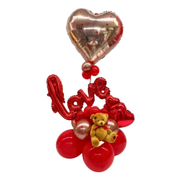 balloon bouquet love peluche