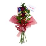 bouquet rosas chocolates moño