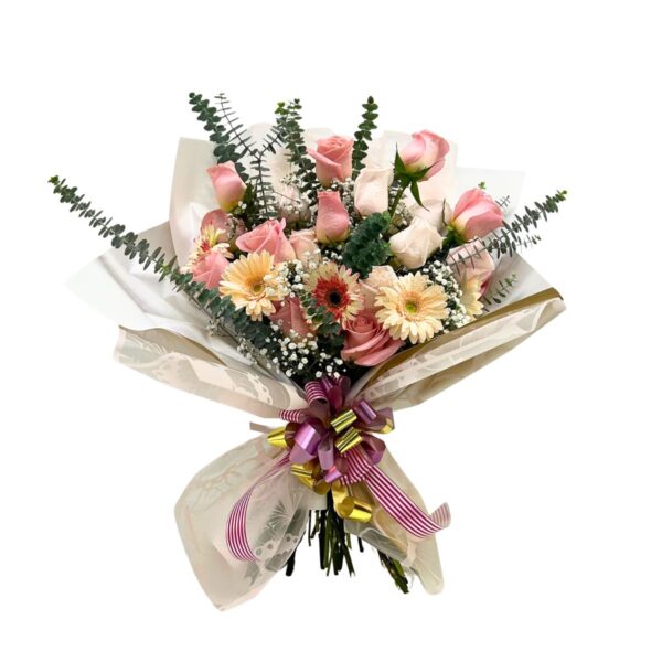 bouquet rosas gerberas