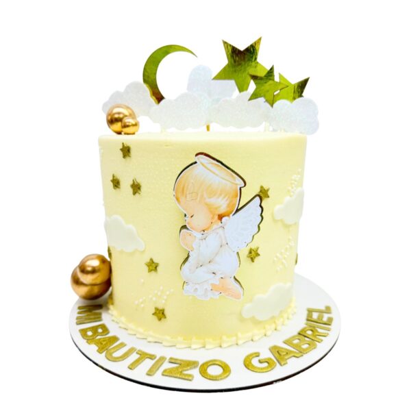 torta angel luna estrellas nubes